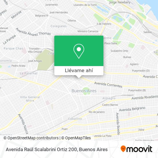 Mapa de Avenida Raúl Scalabrini Ortiz 200