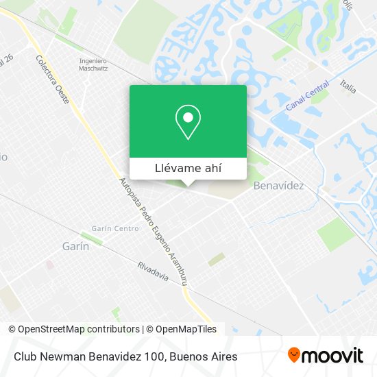 Mapa de Club Newman Benavidez 100