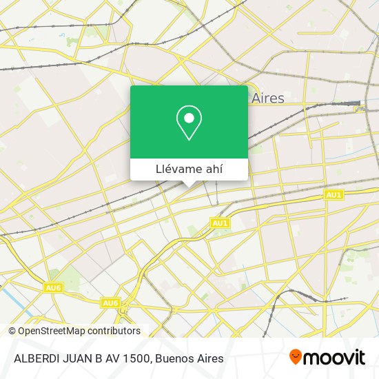 Mapa de ALBERDI  JUAN B   AV  1500