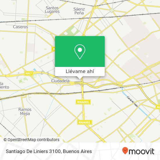 Mapa de Santiago De Liniers 3100