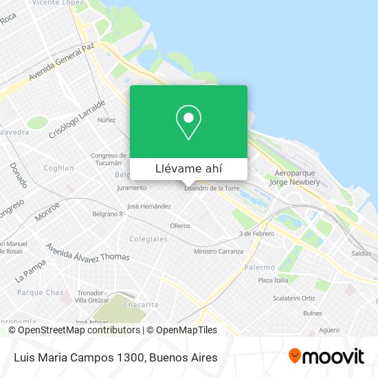 Mapa de Luis Maria Campos 1300