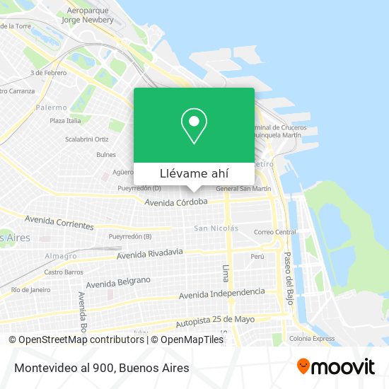 Mapa de Montevideo al 900