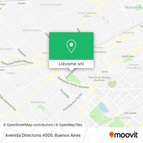 Mapa de Avenida Directorio 4000