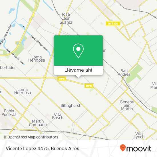 Mapa de Vicente Lopez 4475