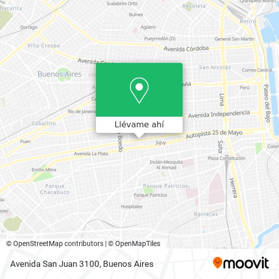 Mapa de Avenida San Juan 3100