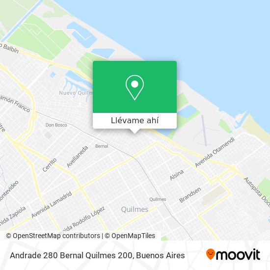 Mapa de Andrade 280 Bernal Quilmes 200