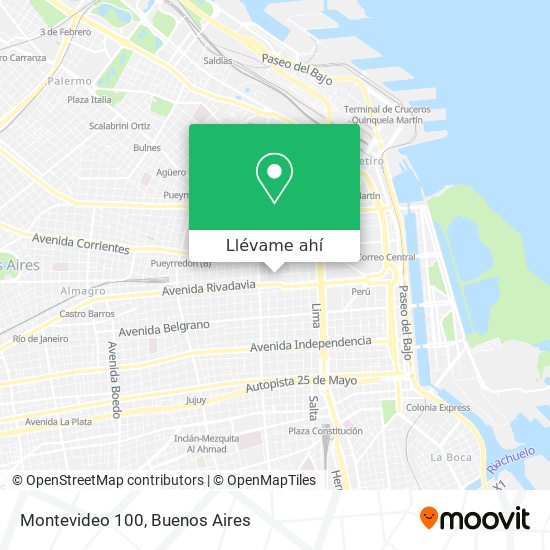 Mapa de Montevideo 100
