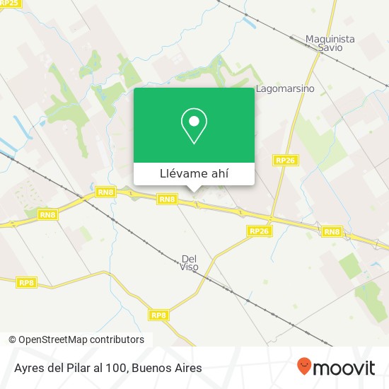 Mapa de Ayres del Pilar al 100