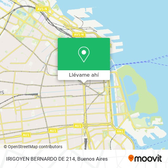 Mapa de IRIGOYEN  BERNARDO DE 214