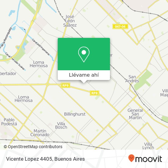 Mapa de Vicente Lopez 4405