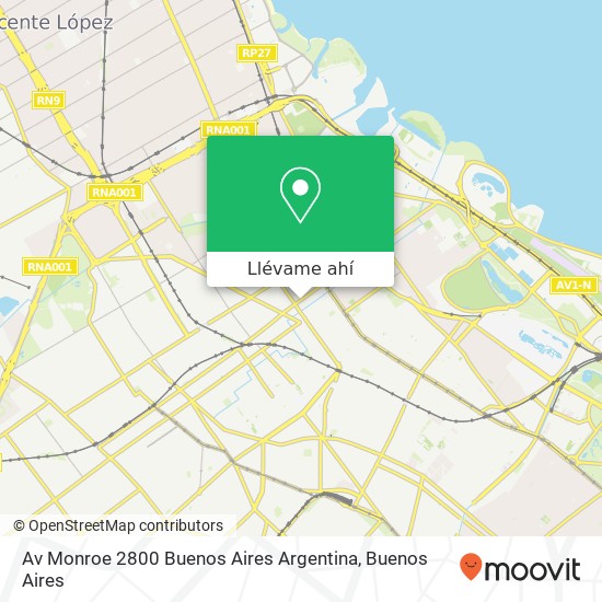 Mapa de Av  Monroe 2800  Buenos Aires  Argentina