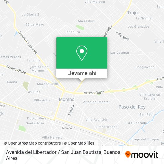 Mapa de Avenida del Libertador / San Juan Bautista