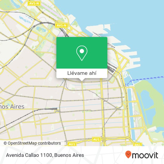 Mapa de Avenida Callao 1100