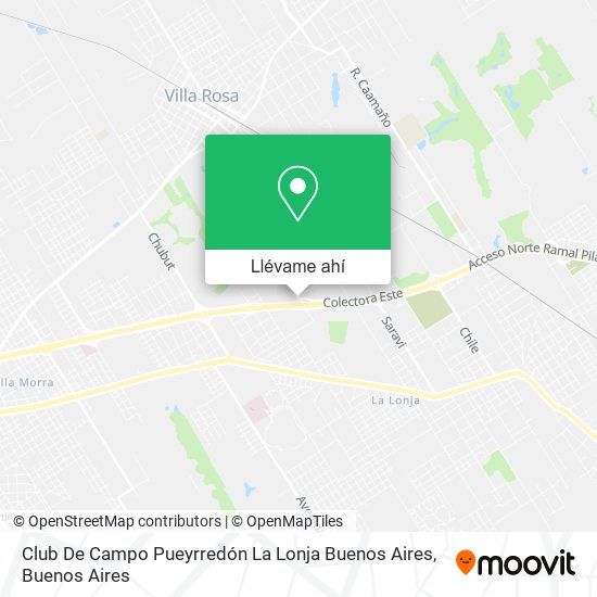 Mapa de Club De Campo Pueyrredón  La Lonja  Buenos Aires