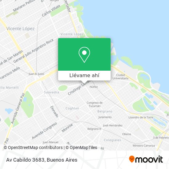 Mapa de Av  Cabildo 3683