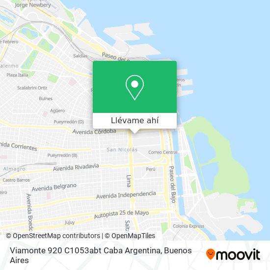 Mapa de Viamonte 920  C1053abt Caba  Argentina