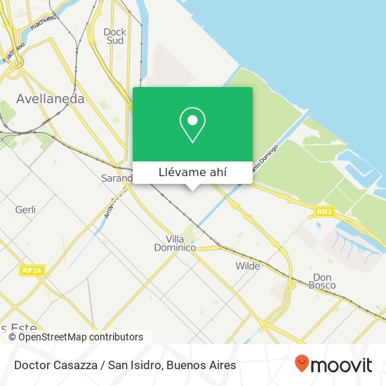 Mapa de Doctor Casazza / San Isidro