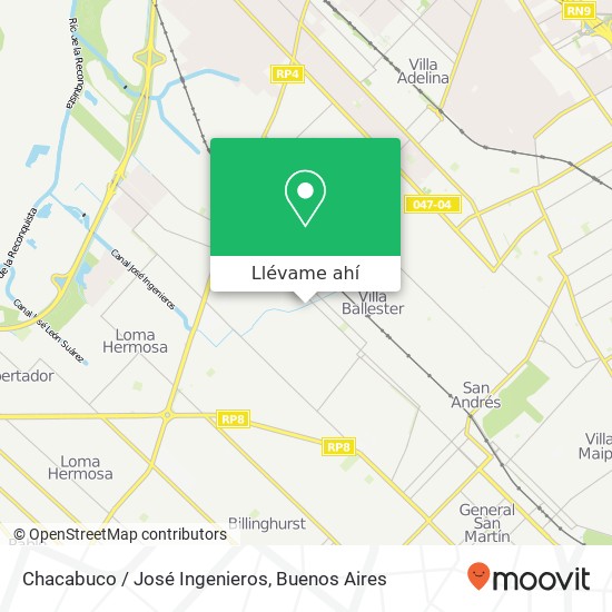 Mapa de Chacabuco / José Ingenieros