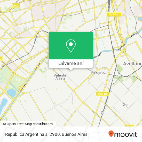 Mapa de Republica Argentina al 2900