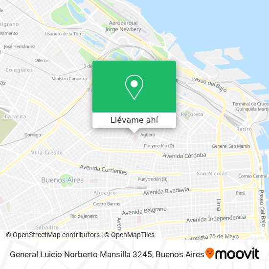 Mapa de General Luicio Norberto Mansilla 3245