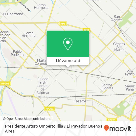 Mapa de Presidente Arturo Umberto Illia / El Payador