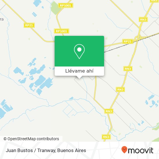 Mapa de Juan Bustos / Tranway