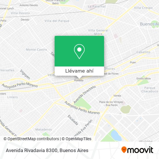 Mapa de Avenida Rivadavia 8300