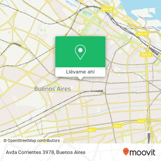 Mapa de Avda  Corrientes 3978