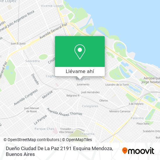 Mapa de Dueño Ciudad De La Paz 2191 Esquina  Mendoza