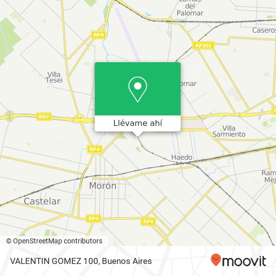 Mapa de VALENTIN GOMEZ  100