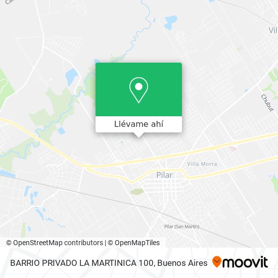 Mapa de BARRIO PRIVADO LA MARTINICA 100
