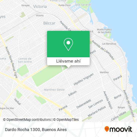 Mapa de Dardo Rocha 1300