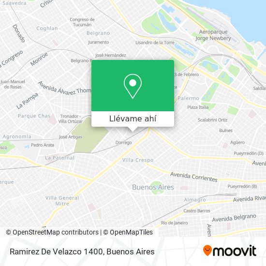 Mapa de Ramirez De Velazco 1400