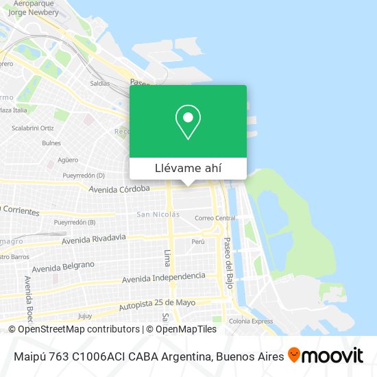 Mapa de Maipú 763  C1006ACI CABA  Argentina