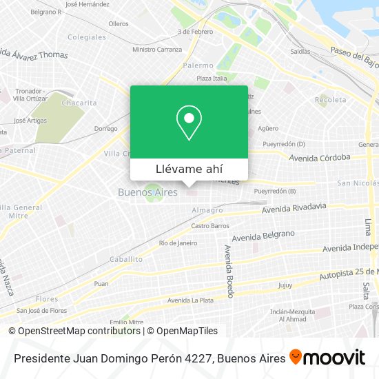 Mapa de Presidente Juan Domingo Perón 4227