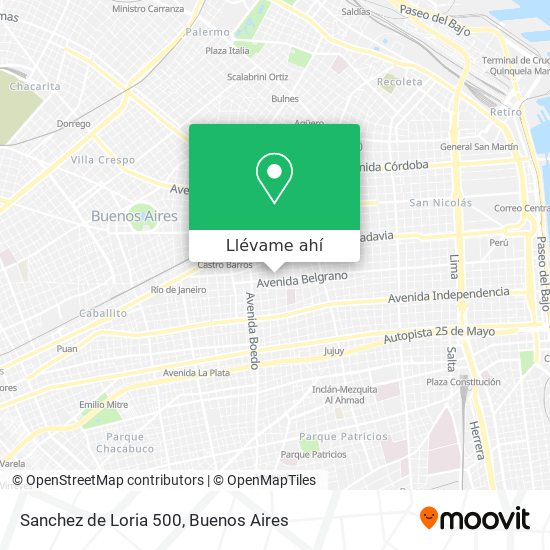 Mapa de Sanchez de Loria 500