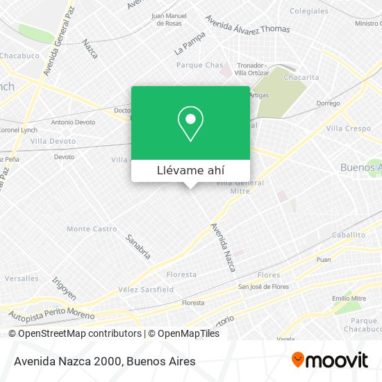 Mapa de Avenida Nazca 2000