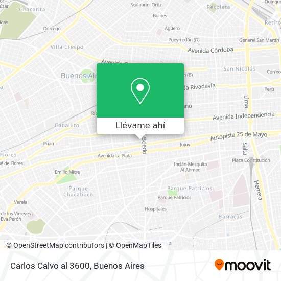 Mapa de Carlos Calvo al 3600