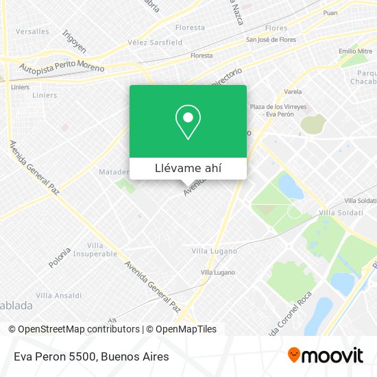 Mapa de Eva Peron 5500