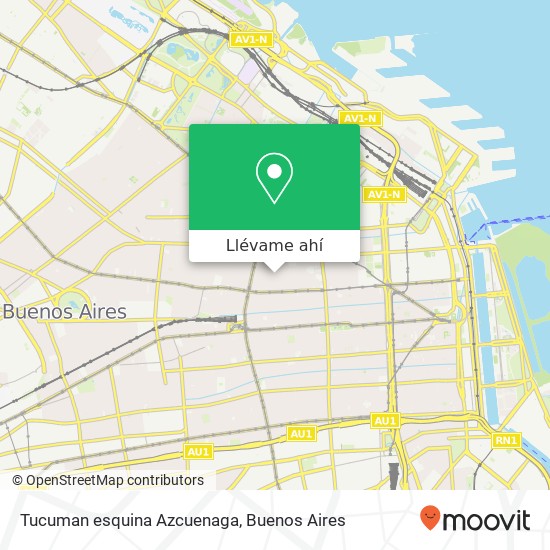 Mapa de Tucuman esquina Azcuenaga