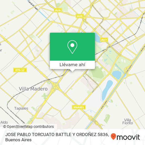 Mapa de JOSE PABLO TORCUATO BATTLE Y ORDOÑEZ 5836