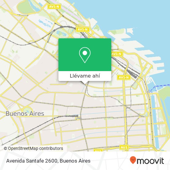 Mapa de Avenida Santafe 2600