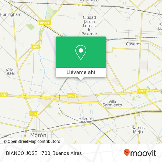 Mapa de BIANCO  JOSE 1700