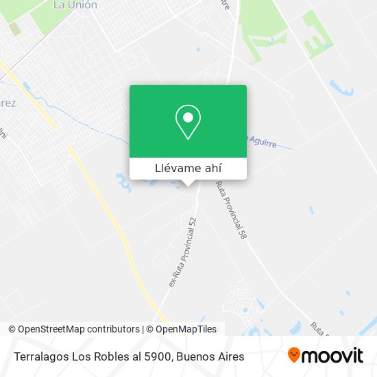Mapa de Terralagos   Los Robles  al 5900