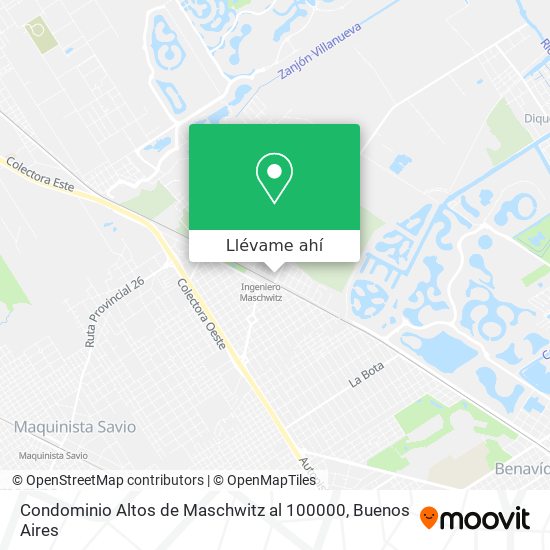 Mapa de Condominio Altos de Maschwitz al 100000