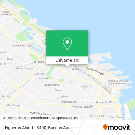 Mapa de Figueroa Alcorta 3400