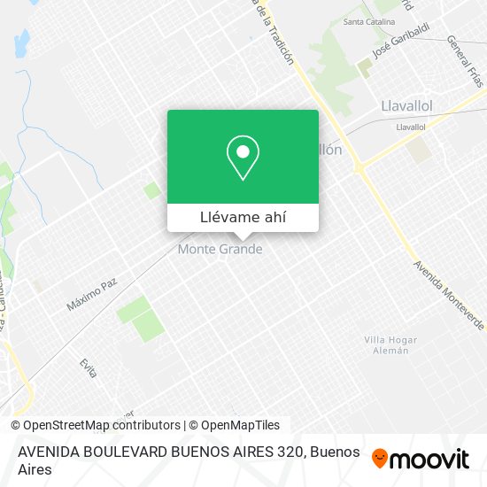 Mapa de AVENIDA BOULEVARD BUENOS AIRES 320