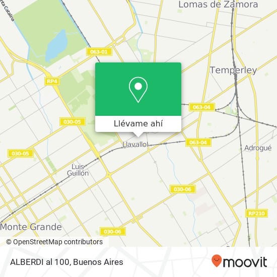 Mapa de ALBERDI  al 100