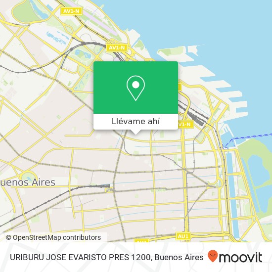 Mapa de URIBURU  JOSE EVARISTO  PRES  1200