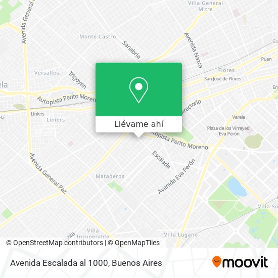 Mapa de Avenida Escalada al 1000